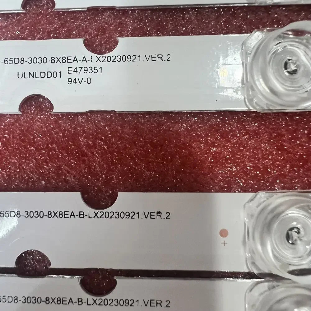 Référence 65D8-3030-8X8EA-A-B barre LED TCL 65 pouces 8 LED 6V 590mm