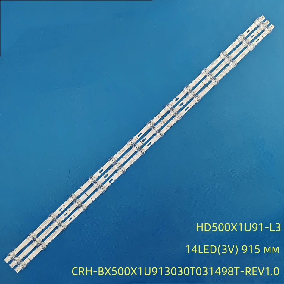 Bandes LED pour HISENSE 50A7300FTUK, 50A7100FTUK, 50A7120F, 50A7100F, 50AE7000F, LB5009N V0, HD500X1U91-L3