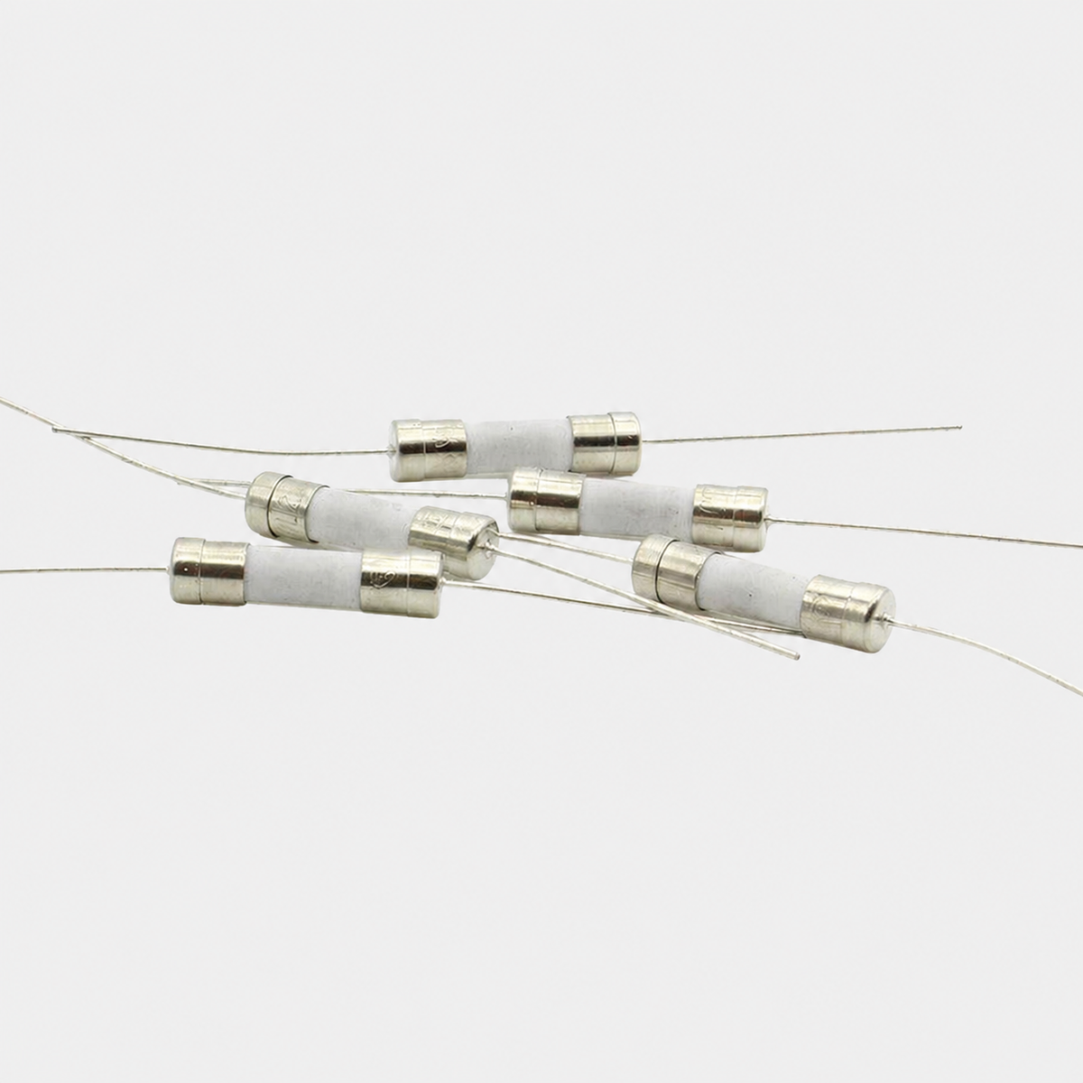 Fusibles céramiques temporisés 4A / 5A / 6.3A 250V – lot de 10, à souder