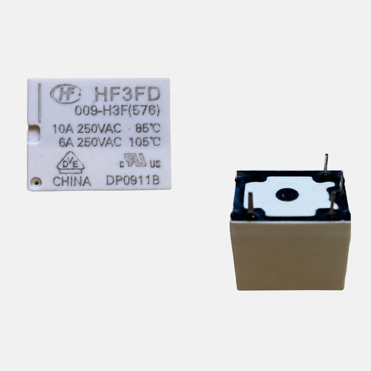 Relais de puissance HF3FD 009-H3F 9V DC – 4 broches PCB Hongfa