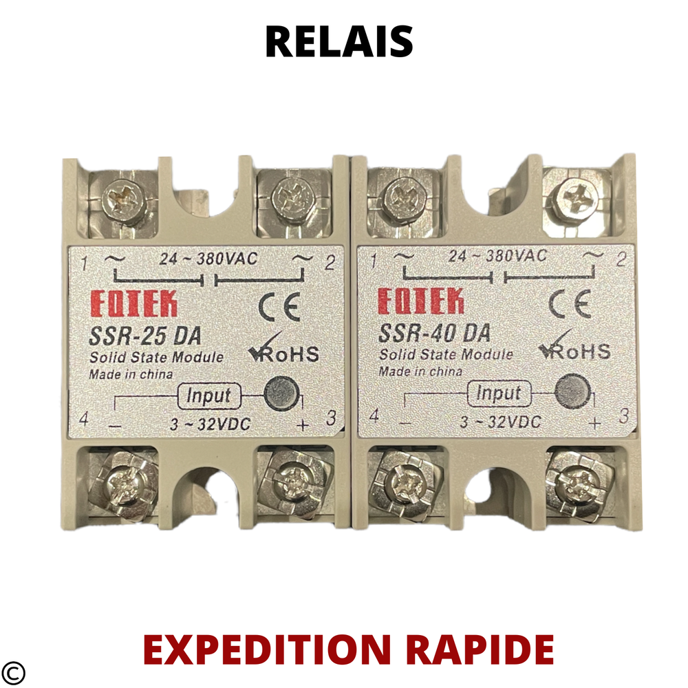RELAIS STATIQUE SSR-25DA SSR-40DA 10A 25A