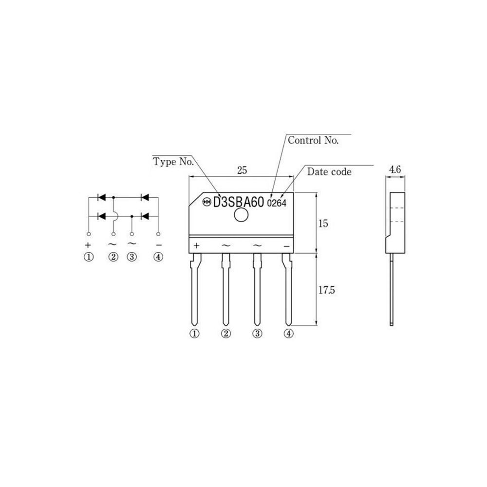 D3SBA60 BRIDGE RECTIFIER