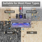 Utilisation sur parquet, marbre, carrelage et tapis à poils courts