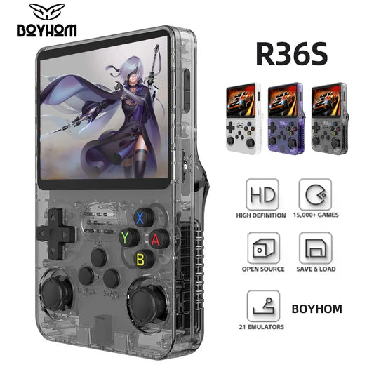 BOYHOM R36S Console de Jeu Vidéo Rétro Portable