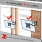 Support mural TV inclinable TMX200 avec téléviseur fixé au mur