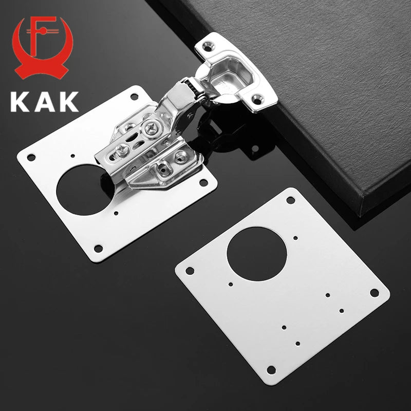Plaques de réparation charnière armoire en inox avec vis – lot 4 à 10