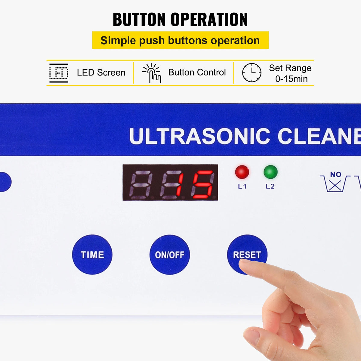 Cuve inox 800 ml du nettoyeur à ultrasons portable