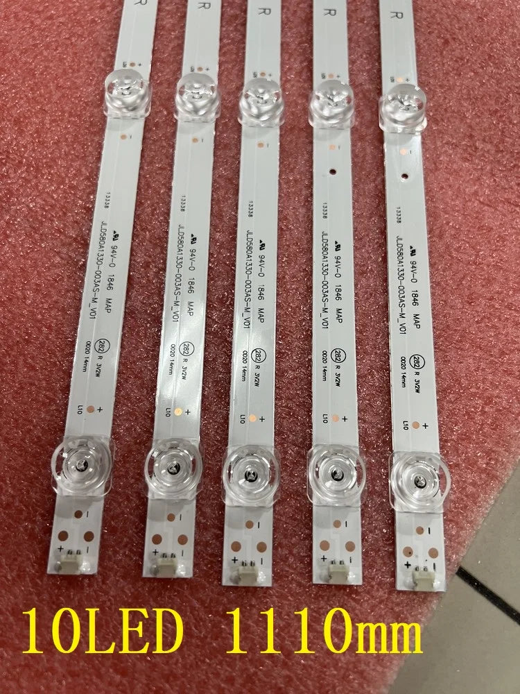 Barres LED rétroéclairage 58 pouces référence JLD580A1330-003AS-M Hisense 58R6E LC-58Q620U
