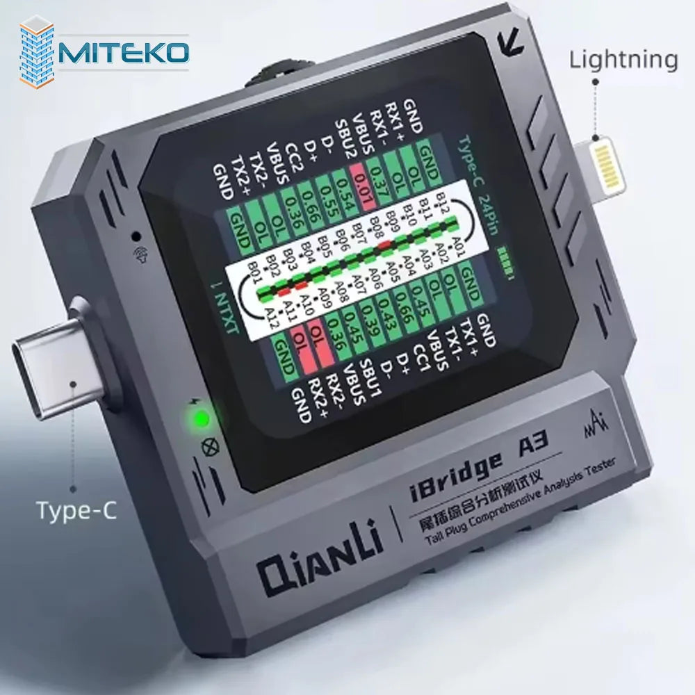 Connecteur Type-C d'un côté, connecteur Lightning de l'autre