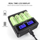 Pack chargeur + 8 batteries Li-ion 3.7V 2800mAh 16340/CR123A pour lampes