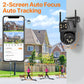 Caméra IP WiFi PTZ 4K 8MP Double Objectif – Vision nocturne couleur