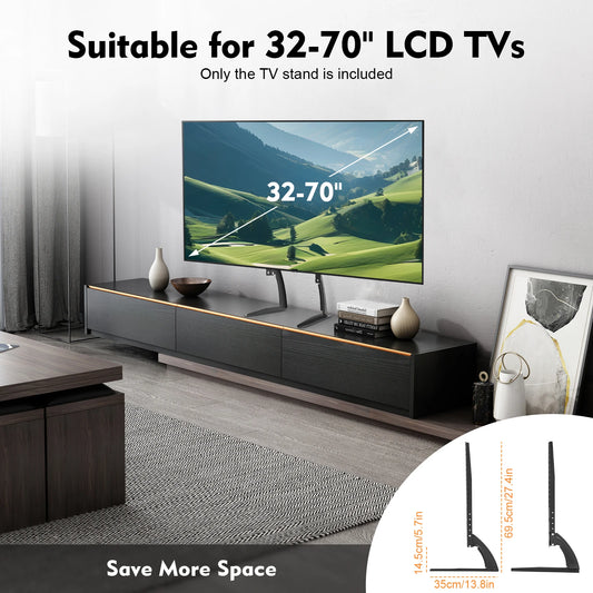 Support TV universel réglable – Pieds de table pour écrans 32 à 70 pouces