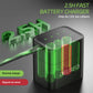 Set 8 batteries AA 1.5V Li-ion 3600mWh + boîtier chargeur USB Delgeo