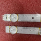 Détail des lentilles LED sur bandes de rétroéclairage TV 75 pouces