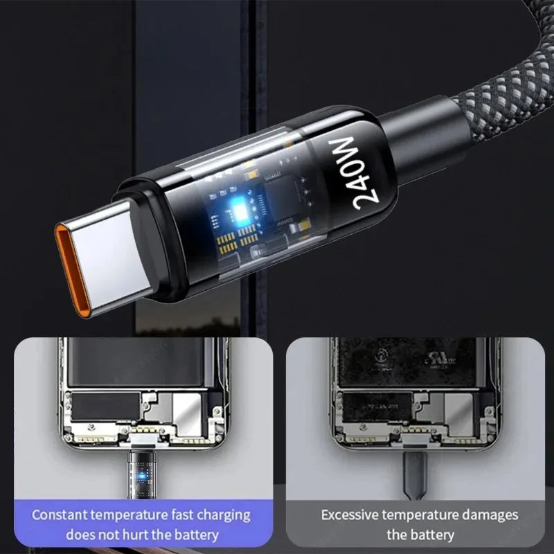 Câble USB-C 1 m pour charge et transfert de données