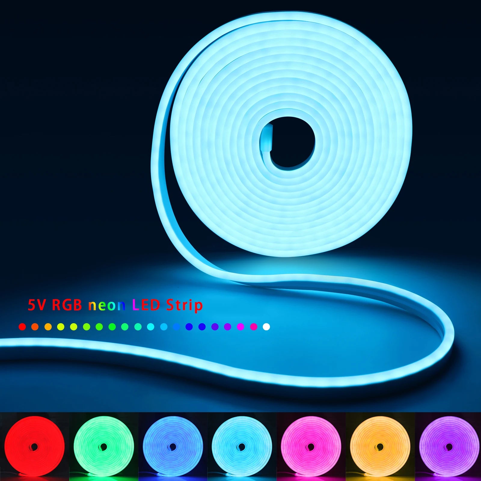 5V USB RGB Neon LED Strip