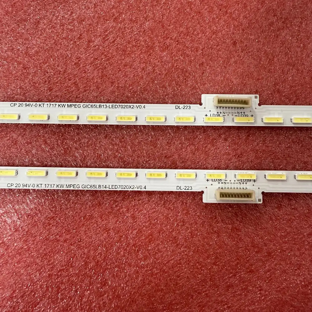Kit complet 2 barres LED 712 mm GIC65LB13 STQ650A26-72