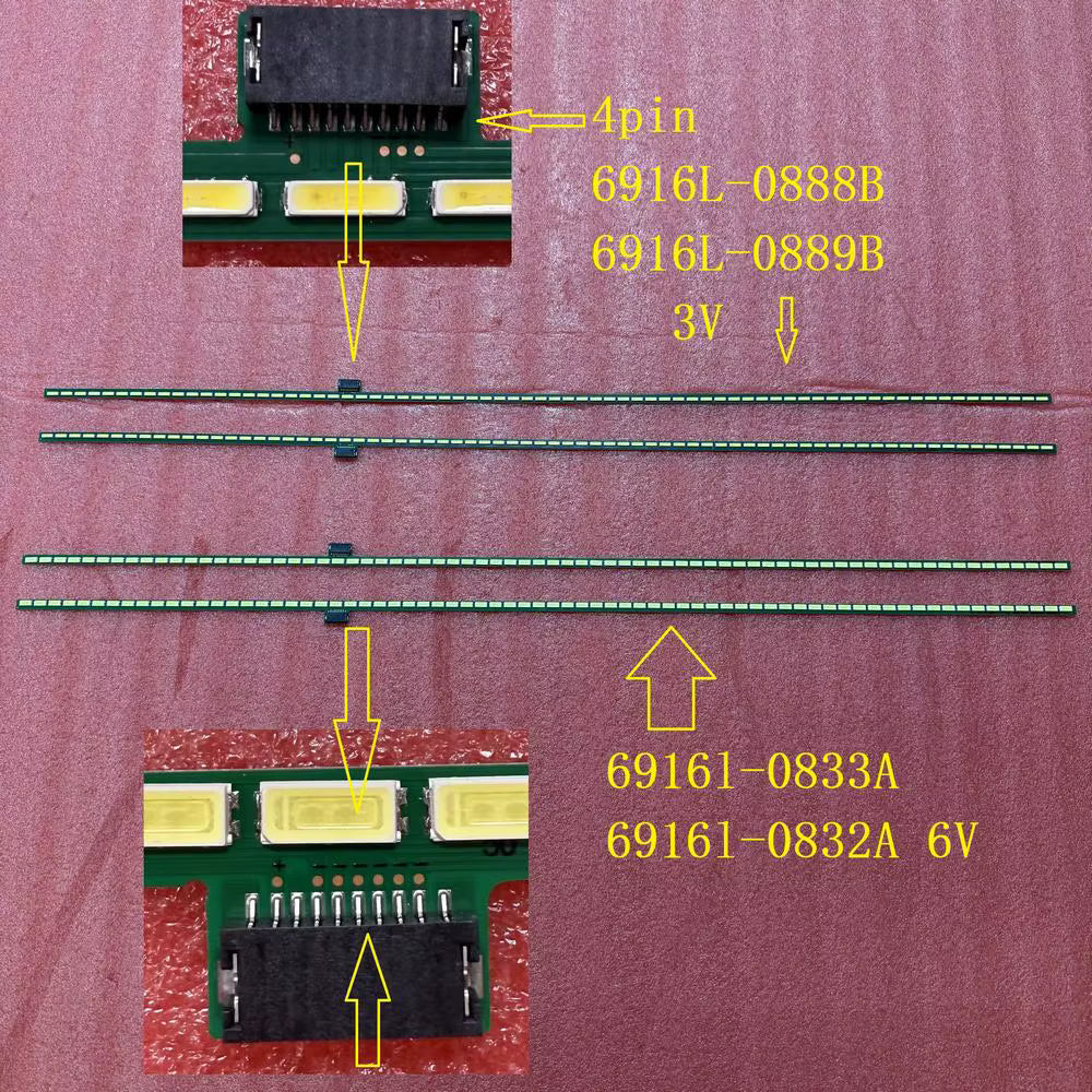 6922L-0028A 6916L-0888B 0889B 0833A 6916L-0832A KIT 2 BANDES LED LG 55"