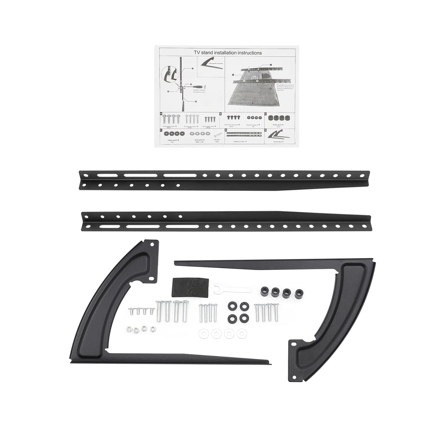 Support TV universel réglable – Pieds de table pour écrans 32 à 70 pouces