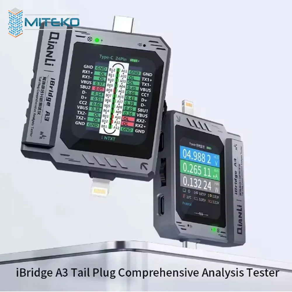 Écran de diagnostic broche par broche du connecteur de charge