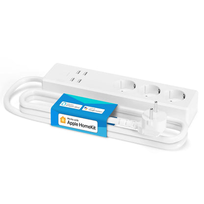 Meross multiprise intelligente WiFi 3 prises + 4 USB – HomeKit Alexa