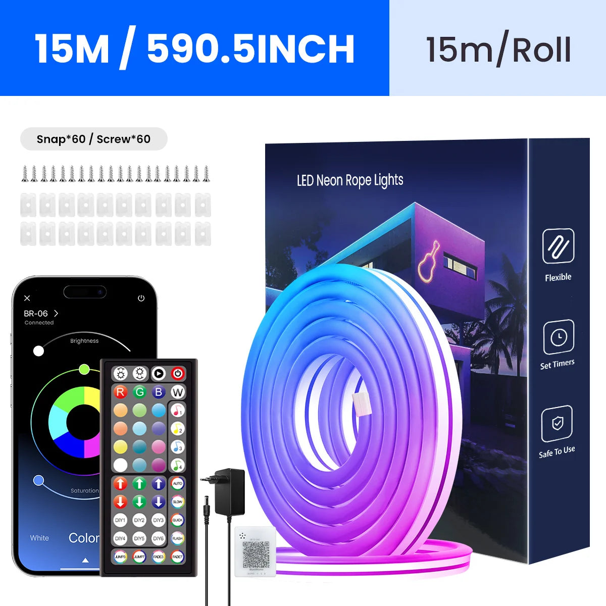 Bande LED Néon Flexible RVB IP67