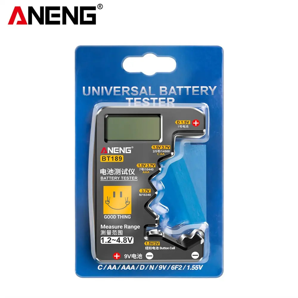 Testeur de batteries universel ANENG BT189 pour piles AA AAA C D N 9V et piles bouton