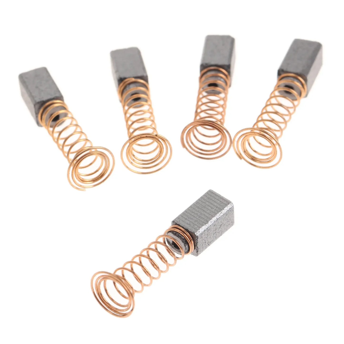 Cinq balais carbone à ressort 5x5x8 mm pour mini-perceuse Dremel
