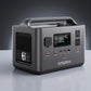 Station d'alimentation portable 400W 256Wh batterie LiFePO4 vue de face