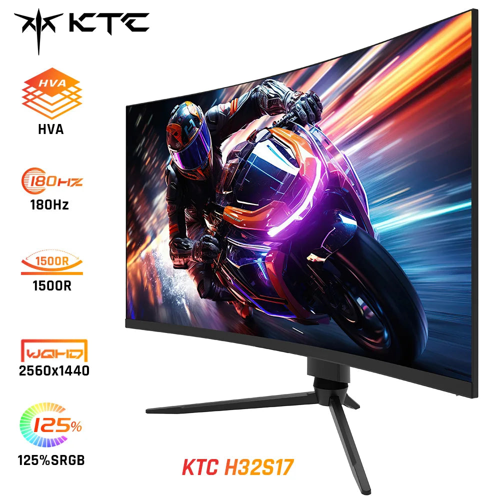 KTC H32S17 - Moniteur Gaming Incurvé 32"