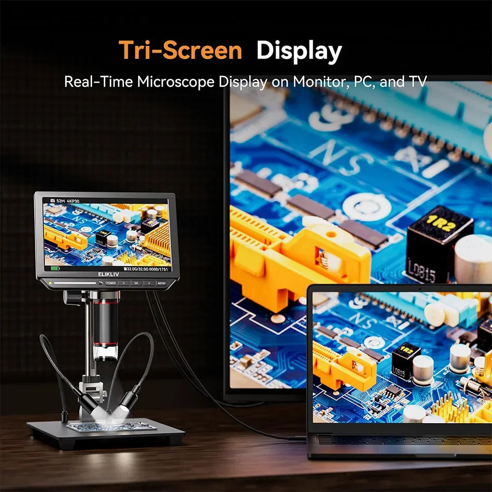 Microscope numérique Elikliv EM4K 4K HDMI