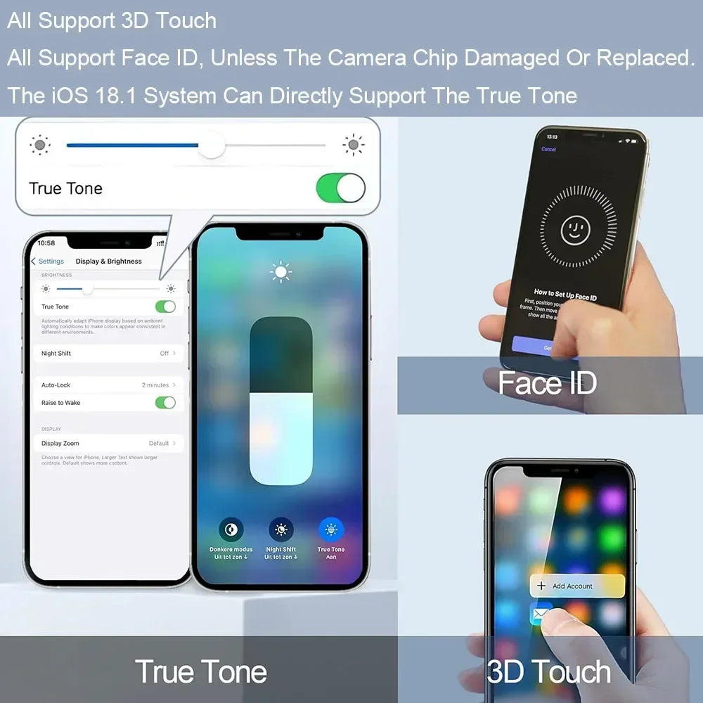 Écran OLED AMOLED de haute qualité, pour iPhone XS MAX X11 12 13 MINI PRO PROMAX