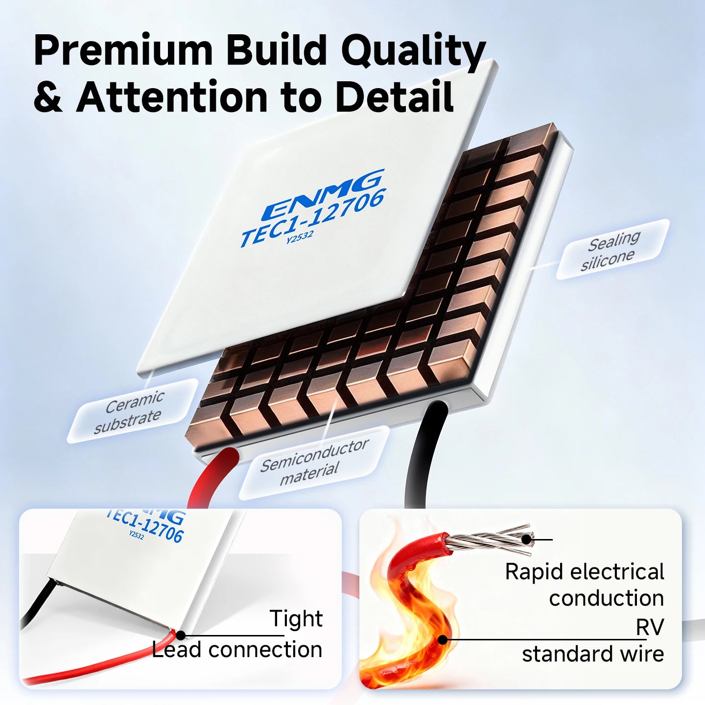 Module Peltier 12 V pour refroidissement sans compresseur ni piece mobile