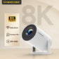 Projecteur Magcubic HY300 Pro blanc sur son socle rotatif, 290 ANSI et WiFi 6