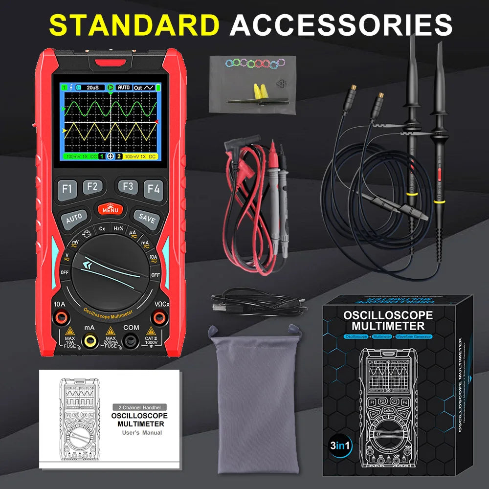 Oscilloscope TOOLTOP ET853C sondes et accessoires inclus