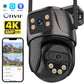 Caméra IP WiFi PTZ 4K 8MP Double Objectif – Vision nocturne couleur