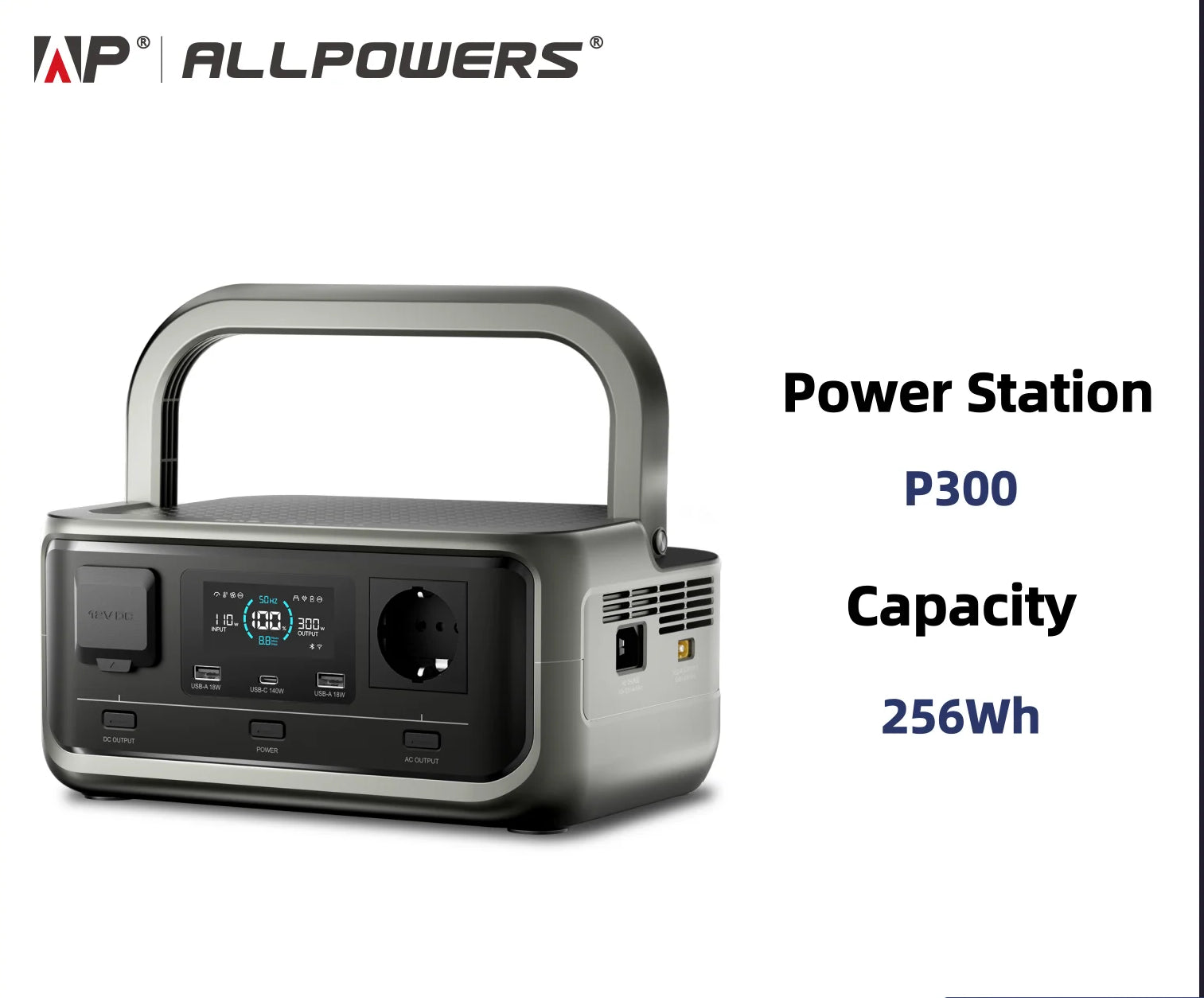 Station d'alimentation portable ALLPOWERS VOLIX P300 de 256 Wh