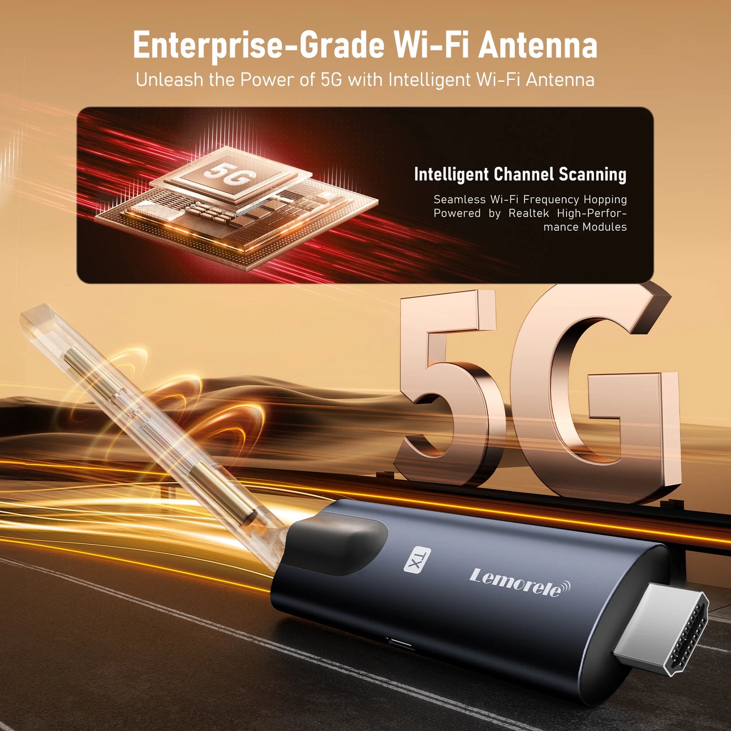 Antenne Wi-Fi 5G du transmetteur HDMI sans fil