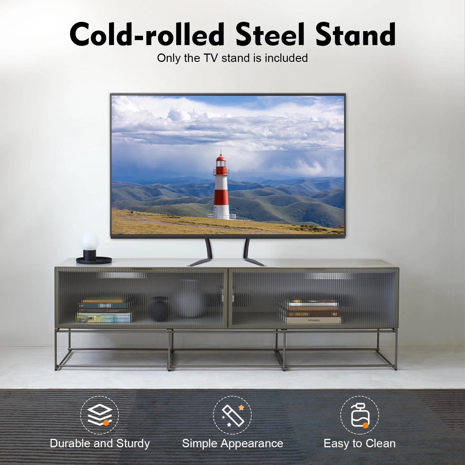 Support TV universel réglable – Pieds de table pour écrans 32 à 70 pouces