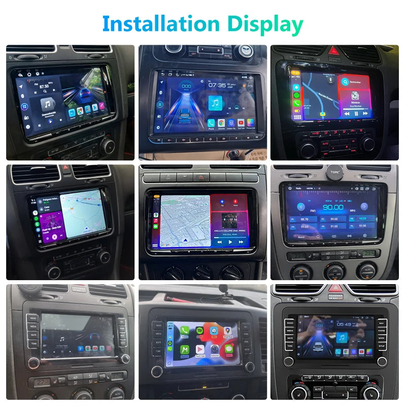 Junsun-Autoradio sans fil 2DIN, lecteur de limitation, CarPlay pour Apple Android Auto, VW, Volkswagen, Skoda, Octavia, PASSAT, Gods GOLF