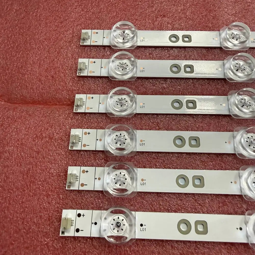 Six bandes LED 3 V pour téléviseur Hisense 65 pouces