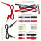 Cotes du kit : cordons de 103 cm, sondes de 9,8 cm, pointes de rechange de 2,5 et 3,3 cm