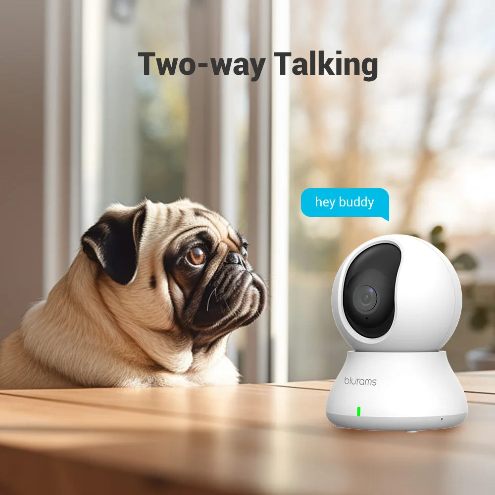 Blurams Caméra de Surveillance 2K HD – Babyphone WiFi avec Audio