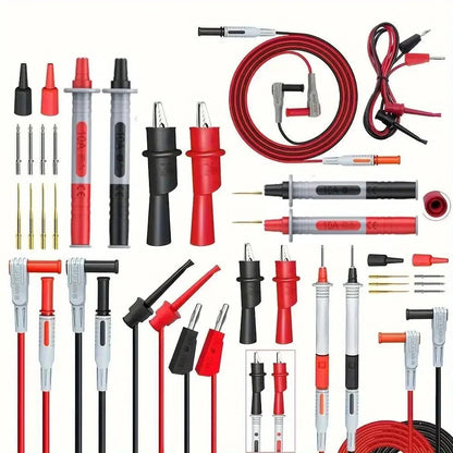 Kit complet de 18 cordons et embouts de test P1308B à fiches banane 4 mm