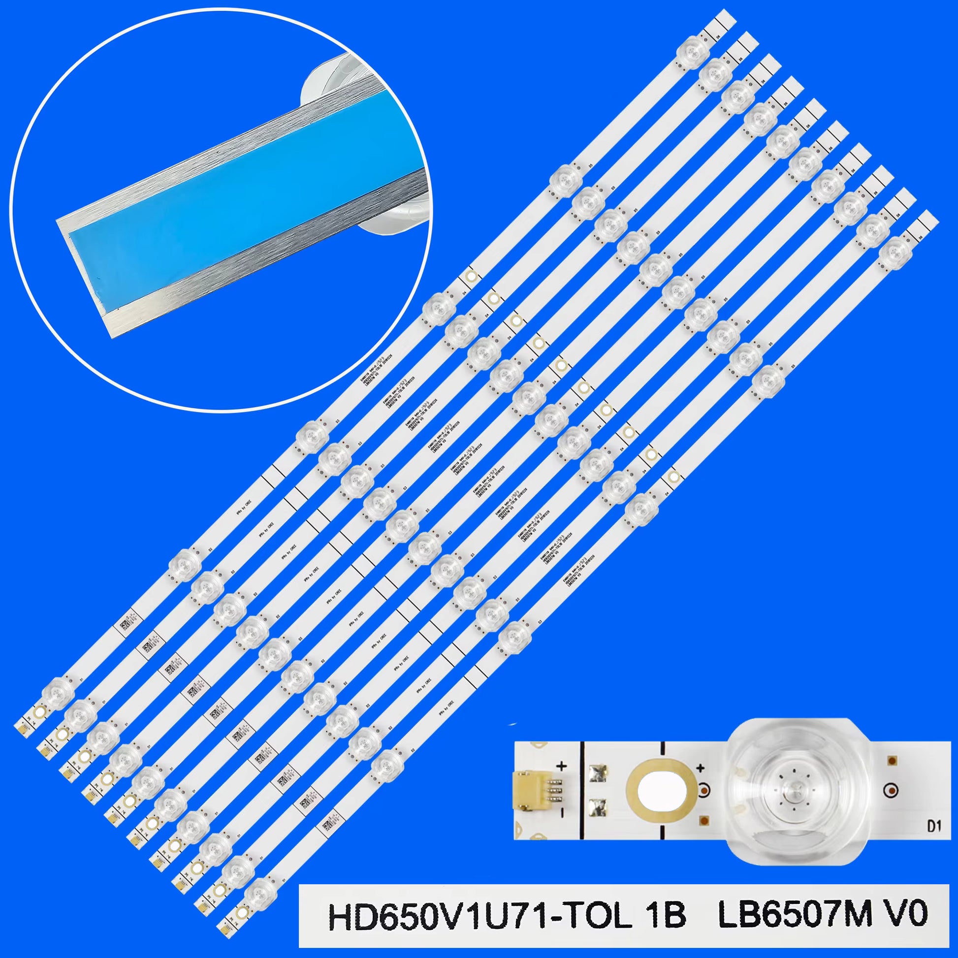 LB6507M V0 LB65084 V0 65H6570F 65H6510G 65H6590F H65B7100 BANDES LED