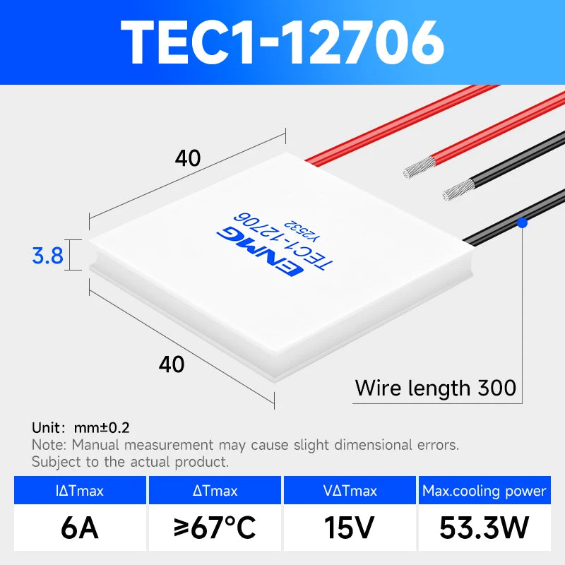 Module thermoelectrique Peltier pour refroidissement de capteur et de composant