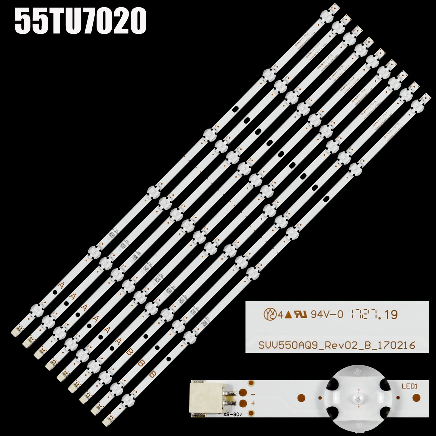 Barres LED SVV550AQ9 SVV550AW9 pour téléviseur 55 pouces