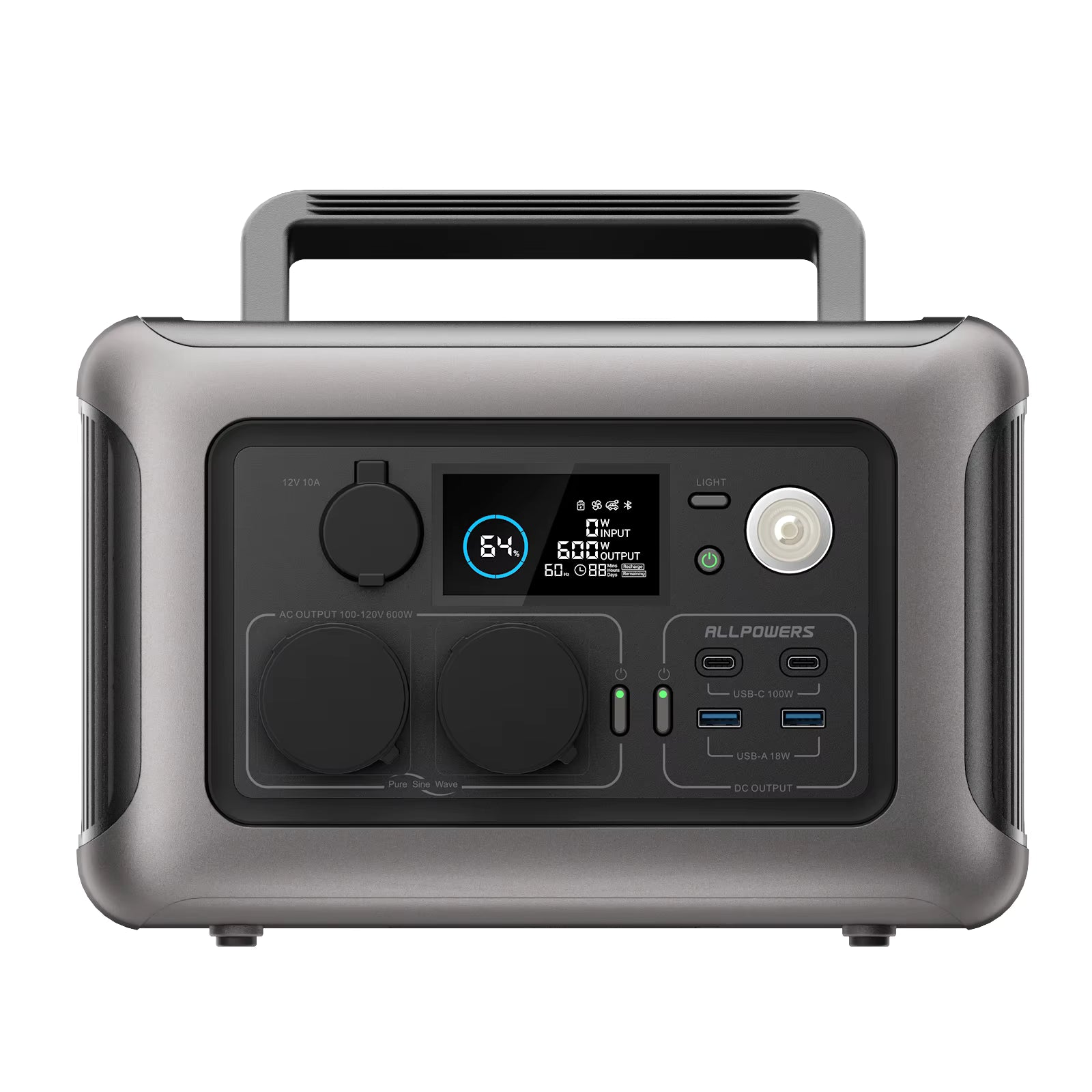 ALLPOWERS R600 – Centrale électrique portable 299Wh LiFePO4 600W