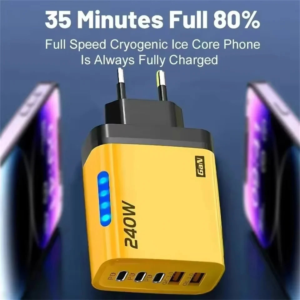 Charge rapide d'un smartphone via un port USB-C Power Delivery