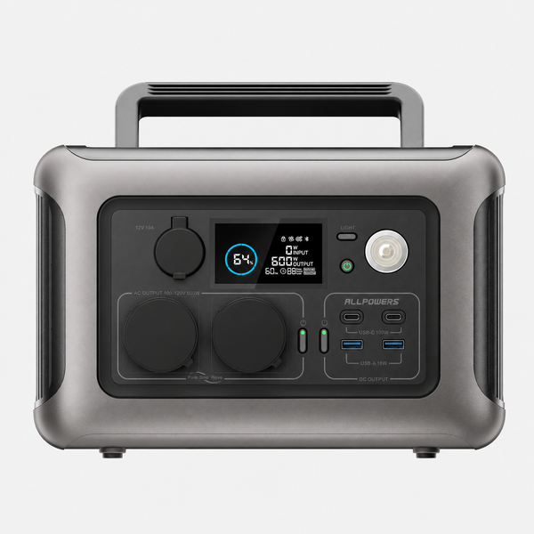 ALLPOWERS R600 – Centrale électrique portable 299Wh LiFePO4 600W